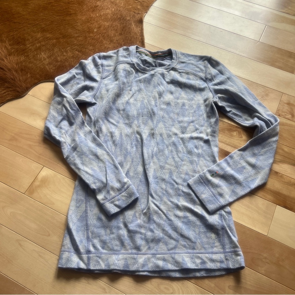 Smartwool purple pattern long sleeve
